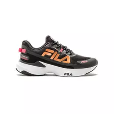 Tênis Fila Recovery Color Black/calypso Coral/copper - Adulto 38 Br