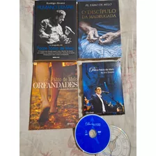 Livro + Dvd + Cd Humano Demais + Orfandades + O Discípulo Da Madrugada Padre Fábio De Melo Rodrigo Alvarez + Dvd +cd Eu E O Tempo N10