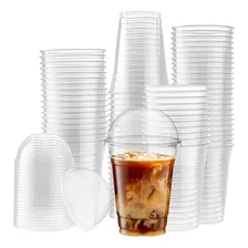 200 Vaso Desechable Plastico Vaso Con Tapa Domo Con Hoyo 16oz Vasos Plasticos Desechables Vasos Para Bebidas Juego De Vasos Descartables Vasos Grande Vasos Plásticos Pasteleriacl 