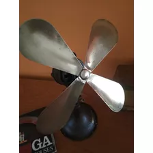 Ventilador Antiguo Alemán Marca Aeg Aspas De Bronce