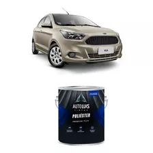 Tinta Poliester Automotiva Prata Riviera Ford Autoluks 900ml