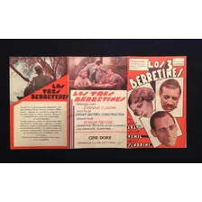 Programa De Cine Criollo Los 3 Berretines Con Sandrini 1933