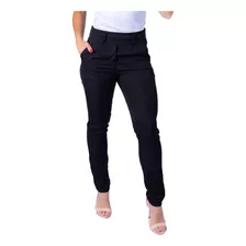 Calça Social Cintura Alta-c/ Bolsos Uniforme Secretaria