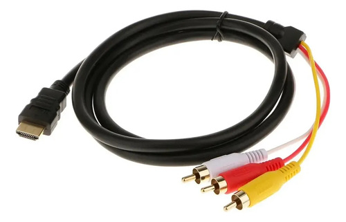 Cable Adaptador Hdmi A 3 Rca 1.5 Metros Hdtv