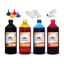 4 Litros - Kit 4 Tinta Para Brother Mfc-j6510dw J5910 J6710