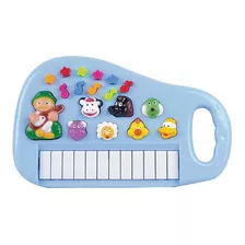 Teclado Piano Infantil Som Animais Fazenda Brinquedo Educati