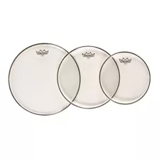 Set De Parches Remo Emperor Clear Transparente 10 12 14 16