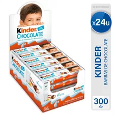 Kinder En Barra De Chocolate Y Cacao X24 Unidades