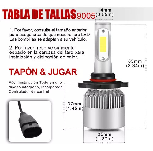 Kit De Faros Led 9005 H11 Para Ford De Haz Alto Y Bajo De 80 Foto 5