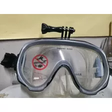 Mascara Snorkel Temperado Accesorio Go Pro Camara Asch