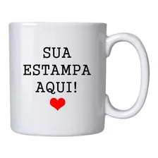 Caneca Personalizada De Porcelana, Escolha Sua Foto Ou Texto