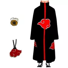 Roupa Naruto Akatsuki Infantil Colar Anel Akatsuki Kisame