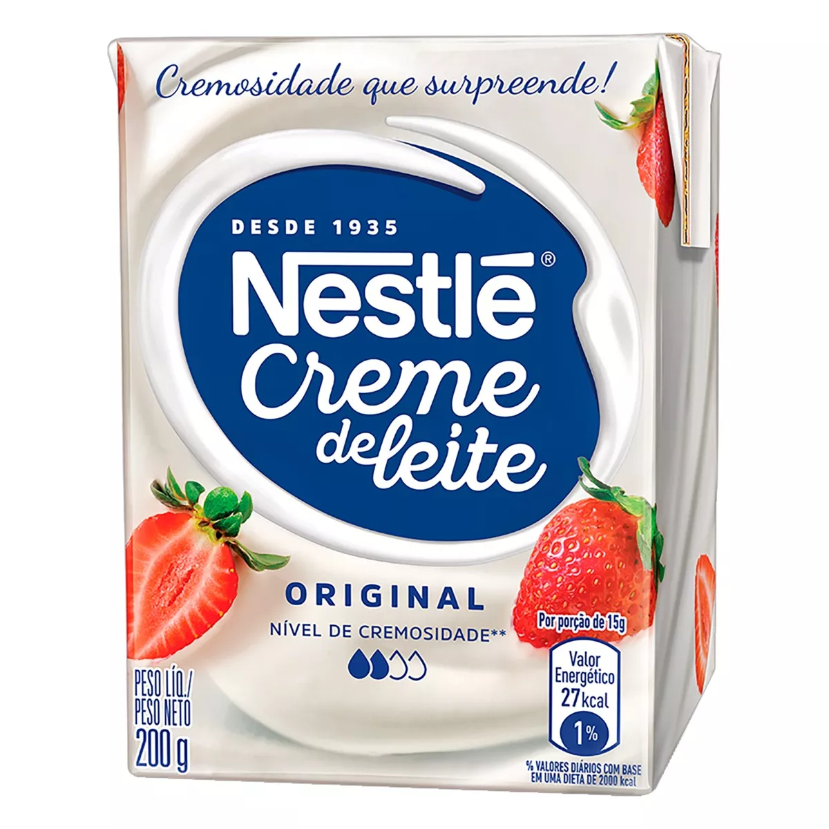Creme De Leite Uht Leve Homogeneizado Original Nestlé Caixa 200g Nestlé