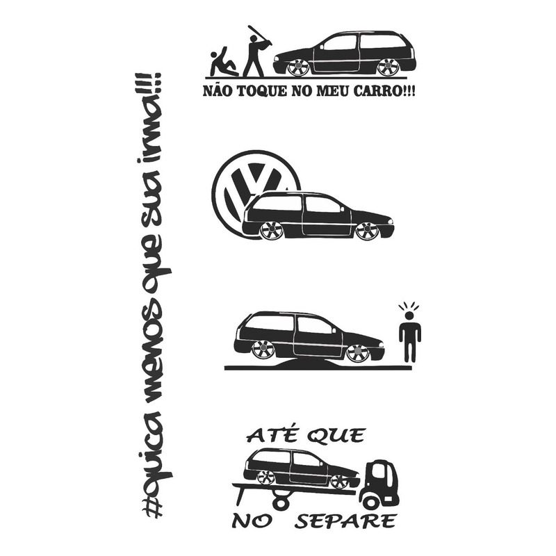 Vw Parati g4  Carros e caminhões, Carros rebaixados desenho, Adesivos para  carros