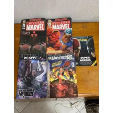 Kit Com Revistas Hq Gibis Universo Marvel E Dc Usadas