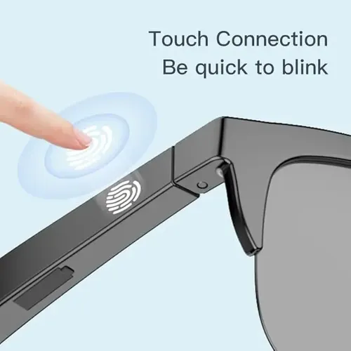 Gafas Lentes Sol Inalámbricas Smart Music Uv F06 Bluetooth Negro — foto 3