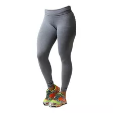 Calça Legging Básica De Suplex Para Academia Plus Size