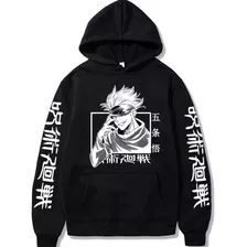 Blusa Moletom Jujutsu Kaisen Personagem Gojo Anime Capuz