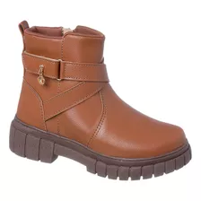 Bota Infantil Feminina Ortopé Glam Boot Caramelo