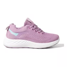 Zapatillas Wake Sport Wkc158 Lila Celeste Mujer