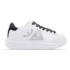 Zapatillas De Niños Addnice Plataforma Milan Blanco/negro