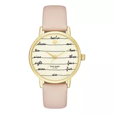 Reloj Kate Spade Ksw1059 Para Mujer Color De La Correa Beige Color Del Bisel Beige Color Del Fondo Beige