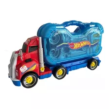 Camión Armable Con Kit Herramientas Luz Y Sonido Hot Wheels Color Azul