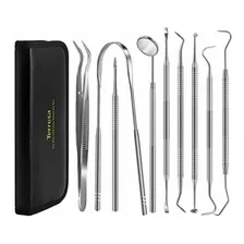 Kit Dental Odontológico Limpieza Higiene Oral Dentista 9 Pza