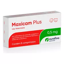 Maxicam Plus 0,5 Mg C/ 8 Cp Cães/gatos 