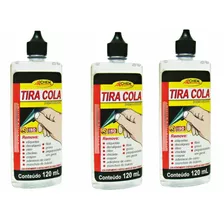 Kit 3 Tira Cola 120ml Remove Cola Adesivo Chiclete Duplaface