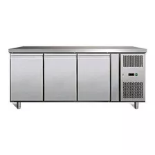 Bajo Mostrador Refrigerado Kuma Gn-4100tn 4 Puertas Color Plateado