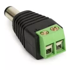 Kit Com 100 Conectores Plug P4 Macho Com Borne Para Cftv