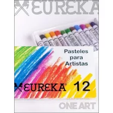 Tiza Pastel Superfinos Eureka X 12 Tonos Surtidos Color Del Óleo Colores