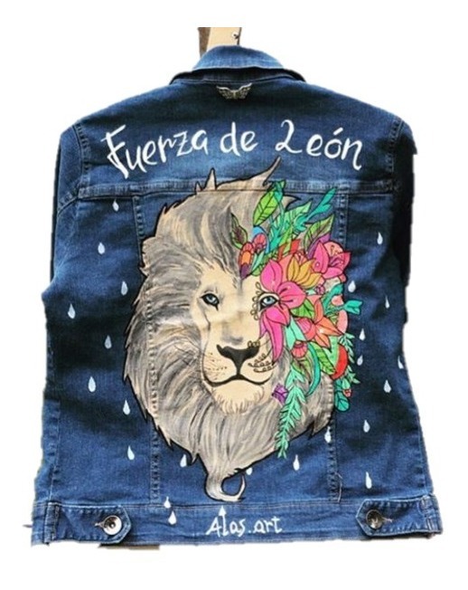 Campera De Jeans  Pintada A Mano