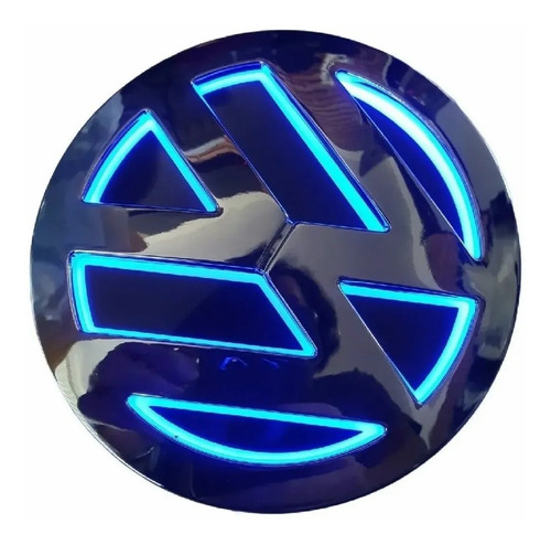 Foto de Logotipo Led Volkswagen 3d Luz Azul Vw