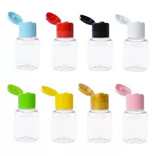 200 Mini Frasco Plástico 10ml C/ Tampa Flip P/ Lembrancinhas