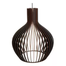 Lustre Pendente Decorativo Madeira Luxo Home Sala Quarto