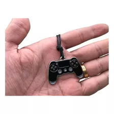 Cordão Colar Com Pingente Controle Ps4 Nerd Geek Preto Novo