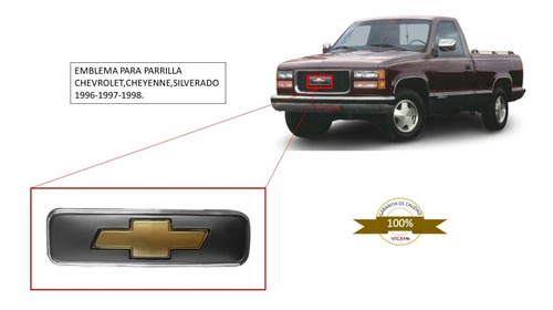 Emblema Parrilla Chevrolet,cheyenne, Silverado 1996-1998 Foto 7