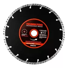 Disco Diamantado Multiturbo Corte Seco 230mm Hamilton Dm230 Color Negro