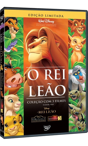 Dvd Trilogia O Rei Leão - Original E Lacrado - Frete Fixo