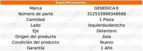 Base Amortiguador Izq/der Del Volkswagen Eurovan 05/19 Foto 2