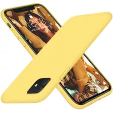 Funda Amarilla De Silicona Para iPhone 11