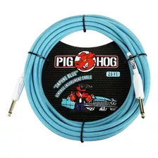 Cable Pig Hog Pch20db Plug Para Guitarra Bajo 6 Metros