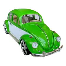 Carrinho De Ferro Volkswagen Fusca Herbie 23cm 1-18