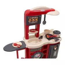 Cocina Para Niña Prinsel Cookn Play Electronica Color Rojo