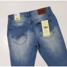Calça Jeans / Sarja Lee Elastano Modelo Slim Original