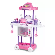 Cozinha Infantil Completa Riva Chef Calesita 1302 Cor Roxo