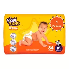 Fralda Infantil Piquitucho Mega M 34un