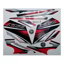 Kit Adesivo Jogo Faixas Yamaha Xtz 125 2011 Vermelha